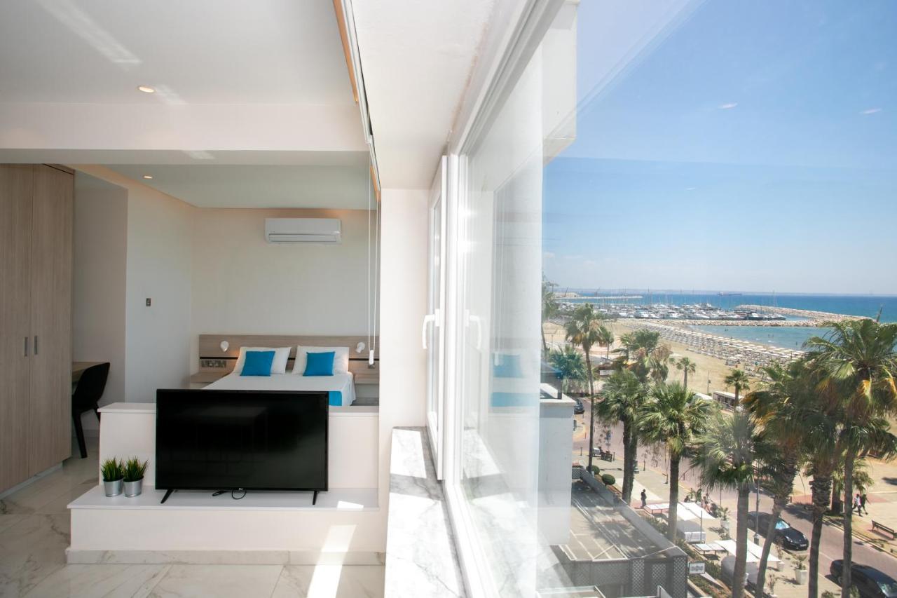 Les Palmiers Sunorama Beach Apartments Larnaca Buitenkant foto